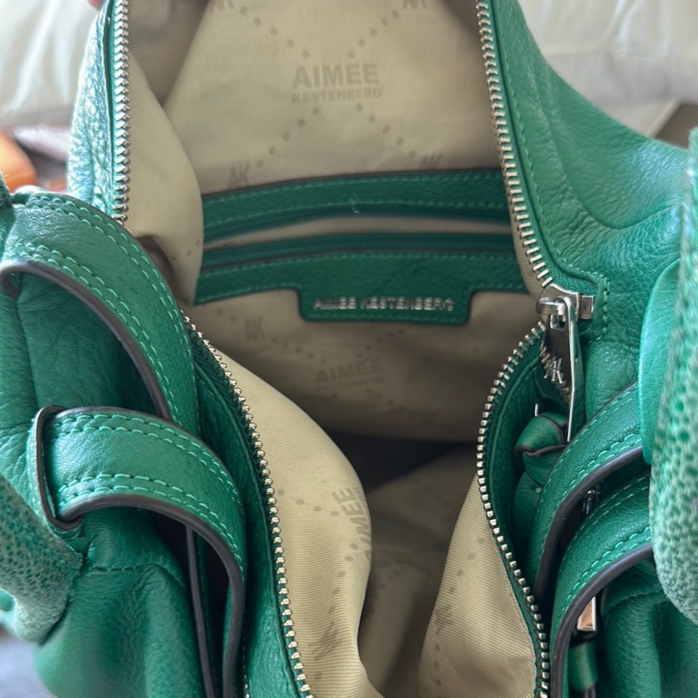Aimee Kestenberg Emerald Green Shoulder Bag - Picture 8 of 9